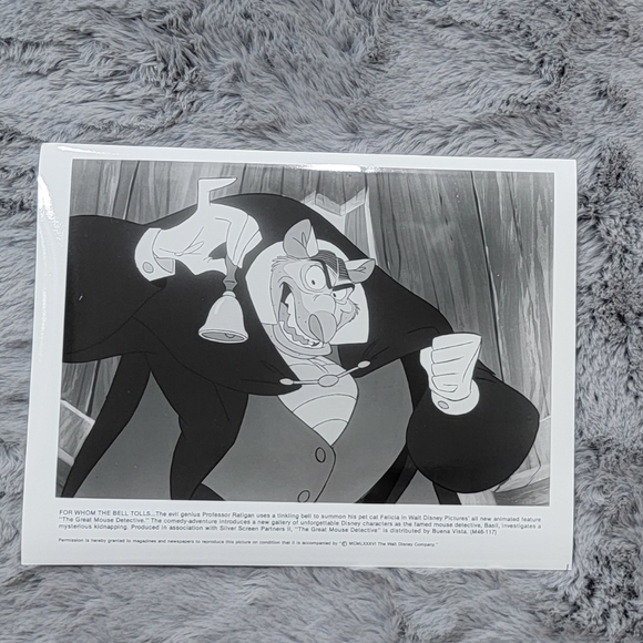 Disney Other - Vintage Original Still Photo of Disney's "The Great Mouse Detective" 1986.